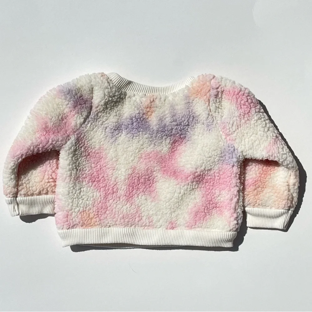 Cat & Jack - Rainbow Fleece Pullover - Size Newborn - Picture 2 of 3